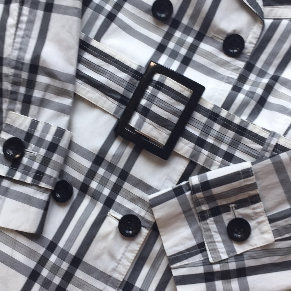 Plaid Thin Coat - image 3